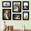 Art Street Decorous black wall photo frames set of 6 - LXINDIA.COM