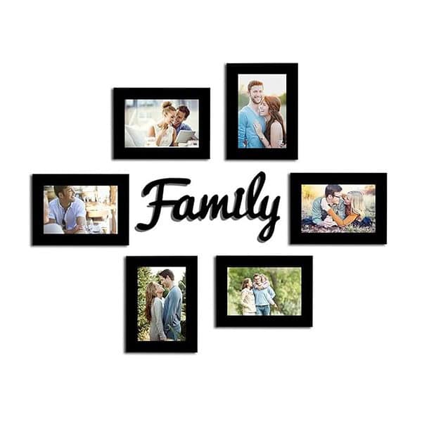 Art Street Family wall photo frame and MDF Plaque Set of 6 - LXINDIA.COM