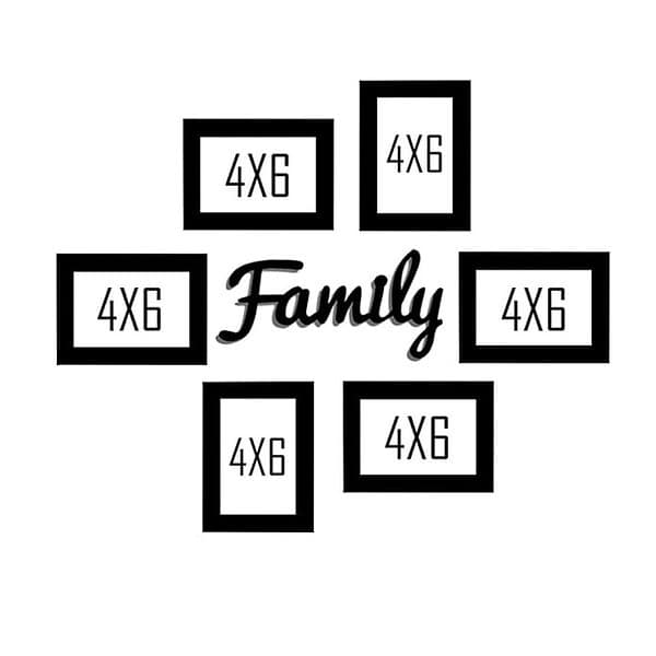 Art Street Family wall photo frame and MDF Plaque Set of 62 - LXINDIA.COM