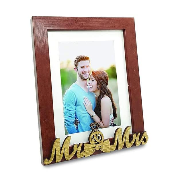 Art Street MR and MRS Table Photo Frame Brown1 - LXINDIA.COM