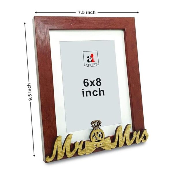 Art Street MR and MRS Table Photo Frame Brown2 - LXINDIA.COM