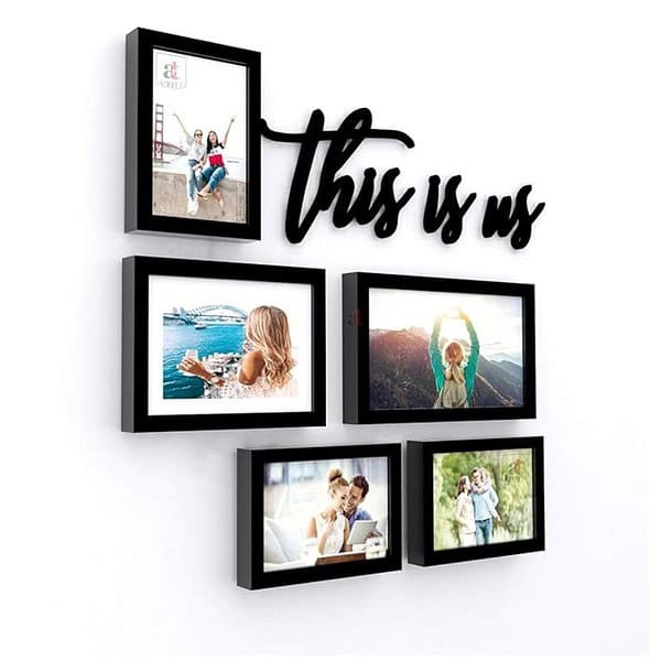 Art Street Valentine Theme Set of 5 Wall Photo Frame1 - LXINDIA.COM