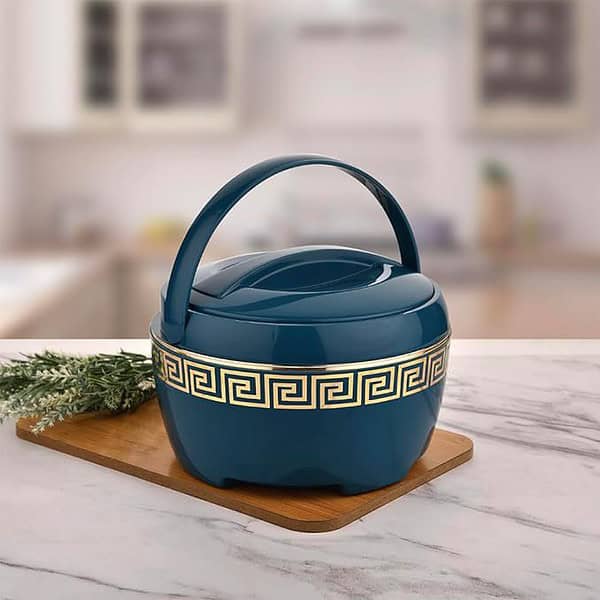 Asian Marco Inner Steel Casserole 1800 ml Blue 3 - LXINDIA.COM