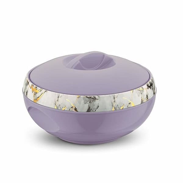 Asian Venus Inner Steel Casserole 2500 ml Voilet 1 - LXINDIA.COM