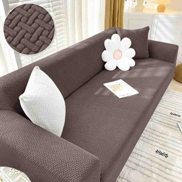 B BESTILO Universal Sofa Cover Big Elasticity Cover Brown 1 - LXINDIA.COM