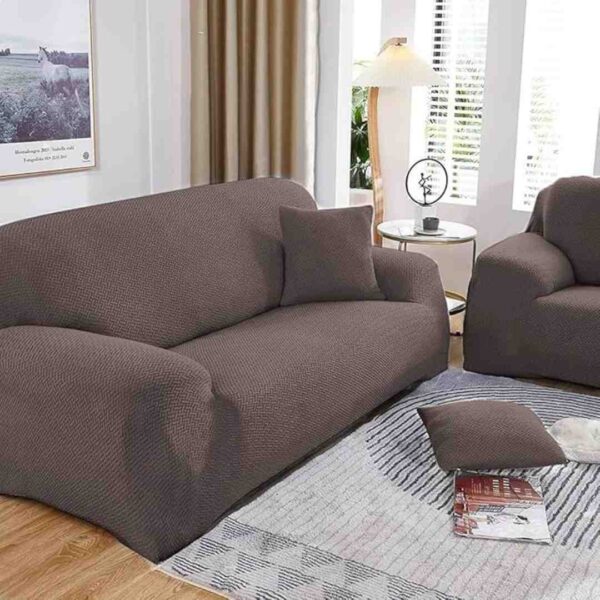 B BESTILO Universal Sofa Cover Big Elasticity Cover Brown 2 - LXINDIA.COM