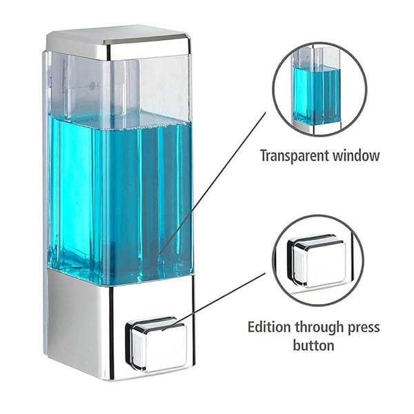 BATH GURU ABS Plastic Wall Mounted Shampoo Dispenser3 - LXINDIA.COM