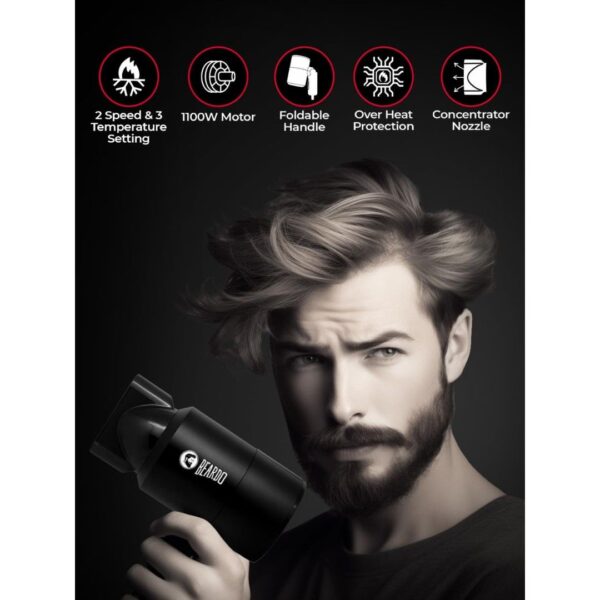 BEARDO Styling Gun Ultra Compact Hair Dryer 1100 Watts1 - LXINDIA.COM