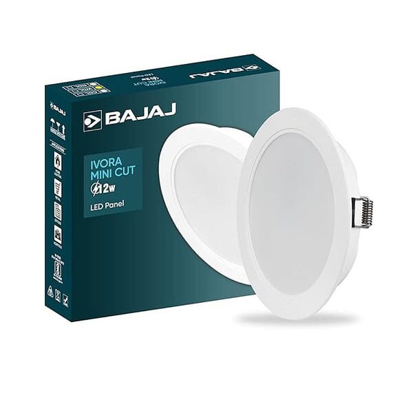 Bajaj Ivora 12W Recessed Down Light for Ceiling False Ceiling Required Cut Out 4 inch A - LXINDIA.COM