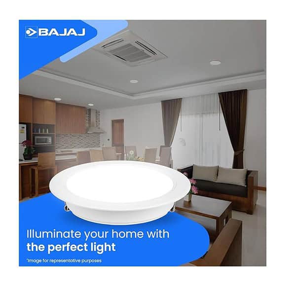 Bajaj Ivora 12W Recessed Down Light for Ceiling False Ceiling Required Cut Out 4 inch B - LXINDIA.COM