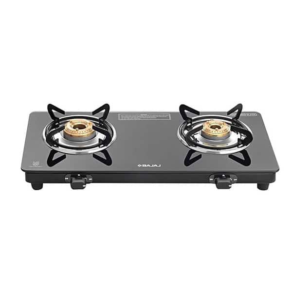 Bajaj Ucx 2 Burner Slim Glass Top Gas StoveSlim Frame Glass Cooktop - LXINDIA.COM