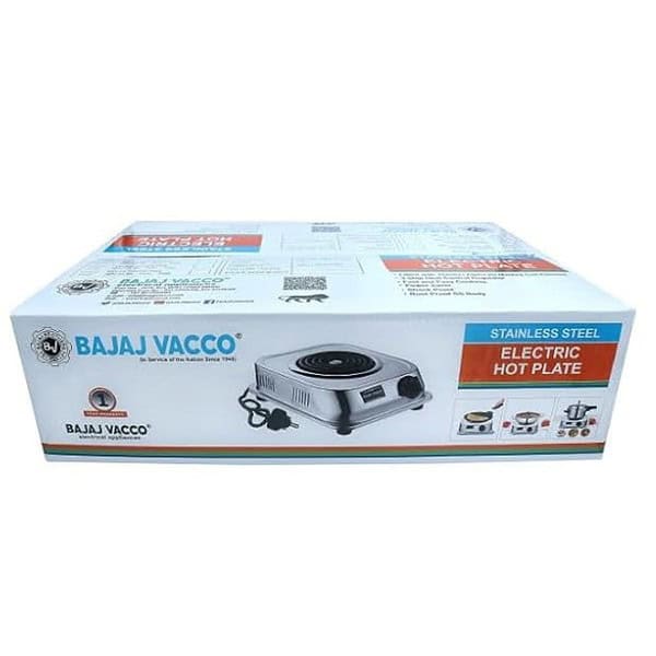 Bajaj Vacco Coil Hot Plate 2000W Stainless Steel Long Body2 - LXINDIA.COM