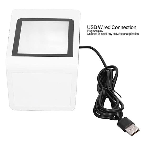 Barcode Scanner QR Code Reader Handsfree USB Wired 3 - LXINDIA.COM