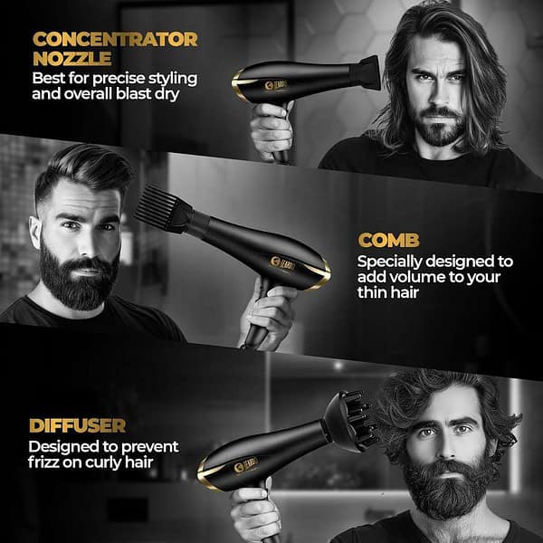 Beardo Studio Professional Tornado Hair Dryer with 2000 Watts Power1 - LXINDIA.COM