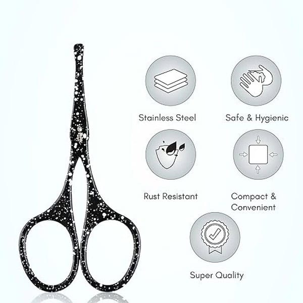 Beaute Secrets Moustache Scissors Black2 - LXINDIA.COM