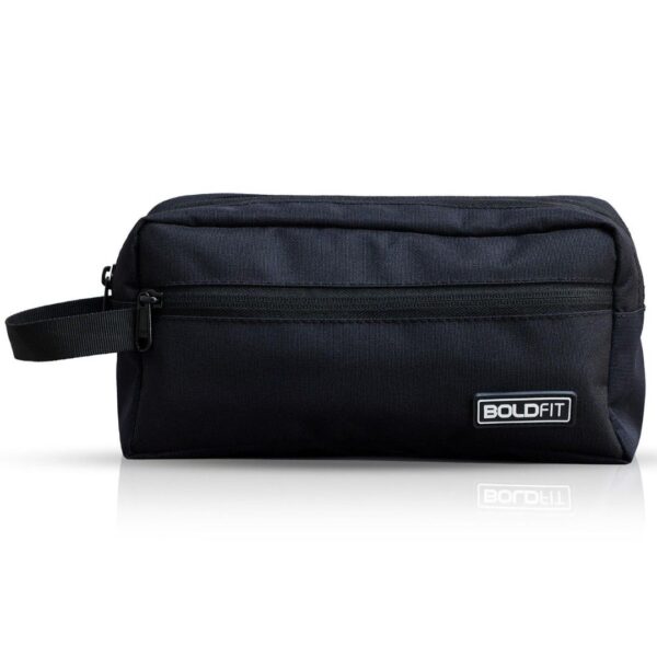 Boldfit Toiletry Bag for Men Women Black 18 Cm Width - LXINDIA.COM