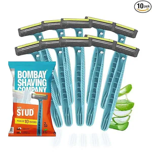 Bombay Shaving Company Flexi Smooth Stud Razor 5 Pcs Pack of 2 - LXINDIA.COM