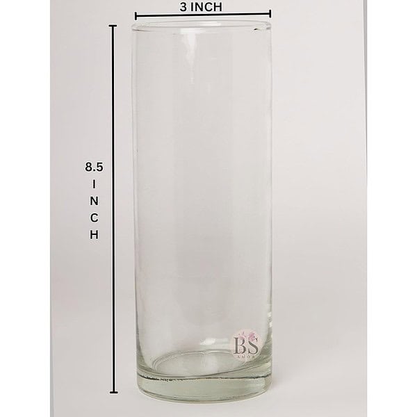 Bs amor Set of 1 Glass Cylinder Vases 8.5 Inch Tall2 - LXINDIA.COM