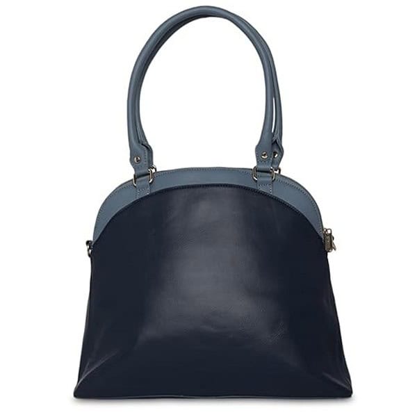 CAPRESE SHELBY SOLID POWDER BLUE FAUX LEATHER LARGE SATCHEL HANDBAG1 - LXINDIA.COM