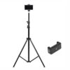 CELLMASTER Portable Portable 7 Feet 84 Inch Long Tripod Stand with Adjustable Mobile Clip Holder Black - LXINDIA.COM