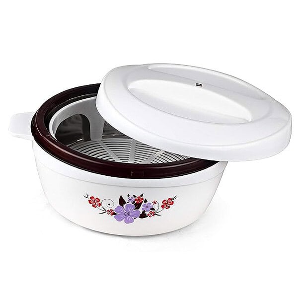 CELLO Roti Plus Insulated Casserole 2000ml White and Brown 3 - LXINDIA.COM