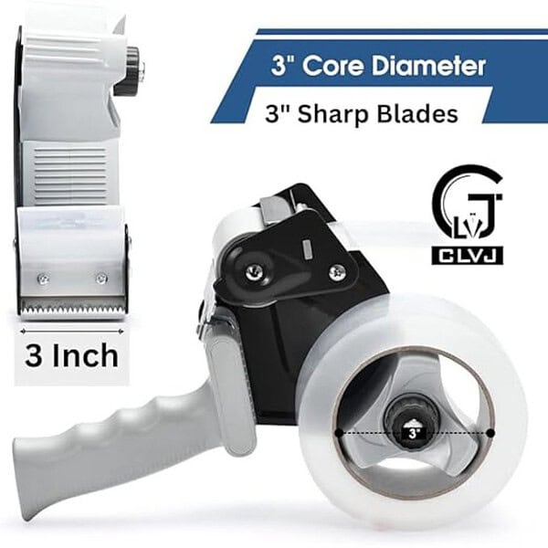 CLVJ Heavy Duty Metal Stainless Steel Blade Manual Tape Dispenser Cutter3 - LXINDIA.COM