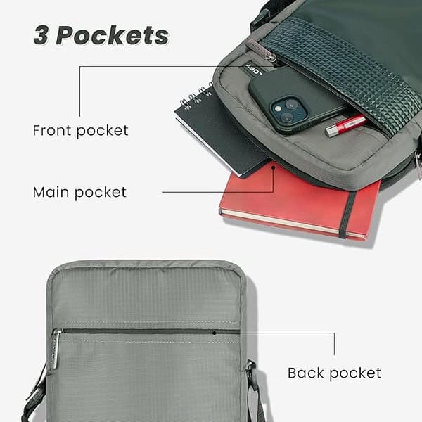 CRALOFT Polyester 11.5 inch Side Bag For Men Sling Bag 1 - LXINDIA.COM