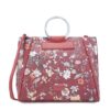 Caprese Fiorella Satchel Burgundy Large Shoulder Bag for Women - LXINDIA.COM