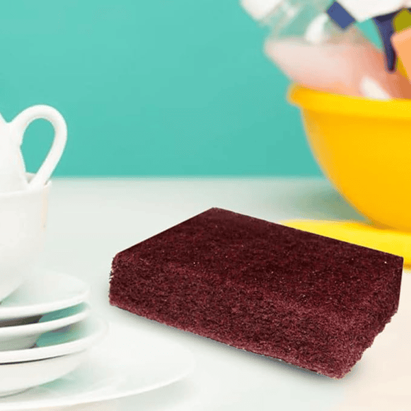 Cello Heavy Duty Kleeno Scrub Pad Pack of 6 Brown 2 - LXINDIA.COM