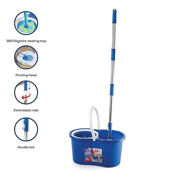 Cello Kleeno Compacto Spin Mop with 2 Refill3 - LXINDIA.COM