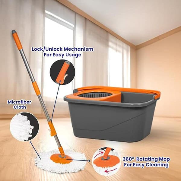 Chakaachak ECO Spin Bucket MOP with 4 Wheels2 - LXINDIA.COM