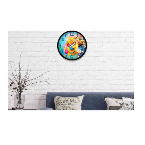 Clarco Animal Theme Analogue Round Plastic Wall Clock C 1 - LXINDIA.COM