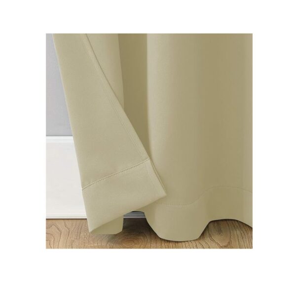 Cloth Fusion Blackout Curtains 5 Feet Long Set Iridesent White 2 - LXINDIA.COM