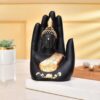 CraftVatika Golden Handcrafted Palm Buddha Idol for Home - LXINDIA.COM