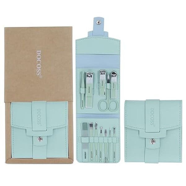 DOCOSS Manicure Kit For Women Nail Kit For Women Mint Green 1 - LXINDIA.COM