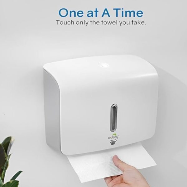 Dolphy Multifold Mini Hand Tissue Paper Dispenser White2 - LXINDIA.COM