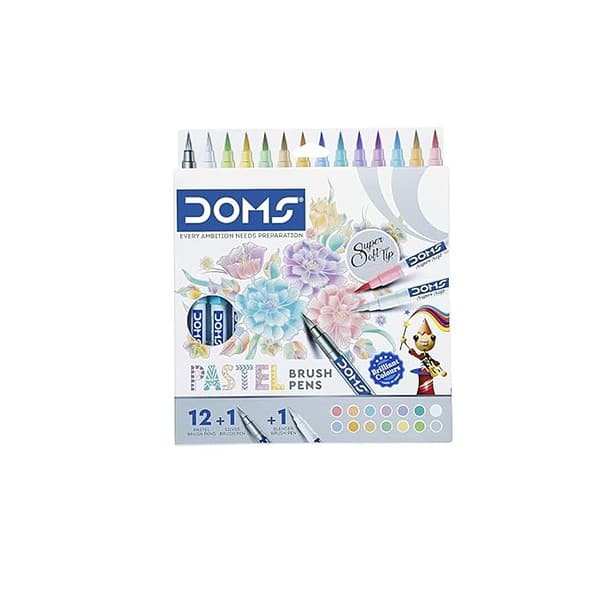 Doms Super Soft Tip Pastel Shades Brush Pen Set - LXINDIA.COM