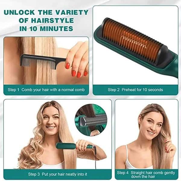 ELECTRIC HAIR STRAIGHTNER COMB WOMENMEN1 - LXINDIA.COM