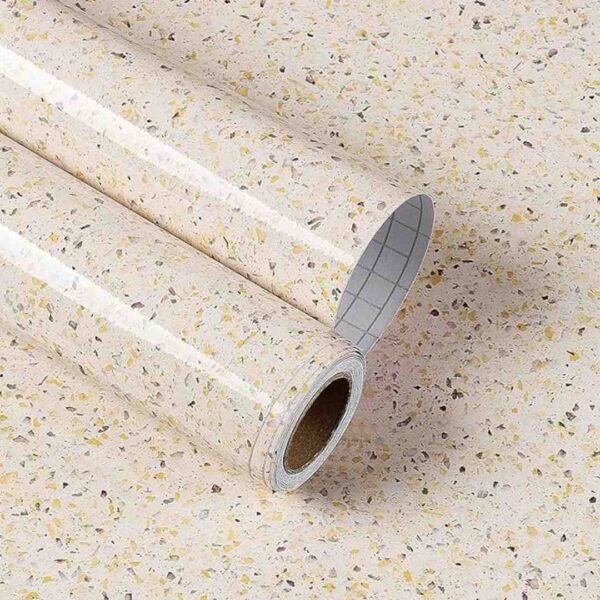 ELTON Granite Self Adhesive Waterproof Contact Film Wallpaper Glossy Gold Granite - LXINDIA.COM