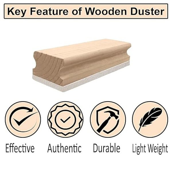 Eduway Wooden Duster for Erasing Black Boards and White Boards Pack of 3 2 - LXINDIA.COM