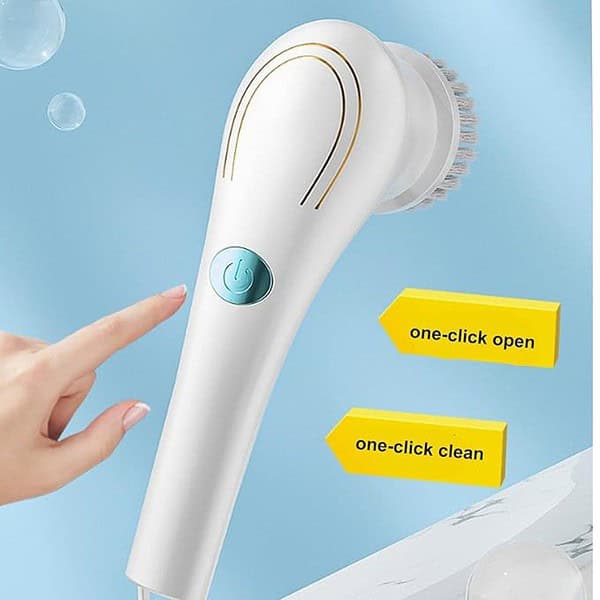 Electric Spin Scrubber KIRIKIT Cordless Spinning Clean brush 3 - LXINDIA.COM