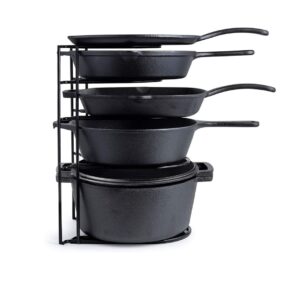 Elegantnt Home Decor Metal Pan Organizer Rack A - LXINDIA.COM