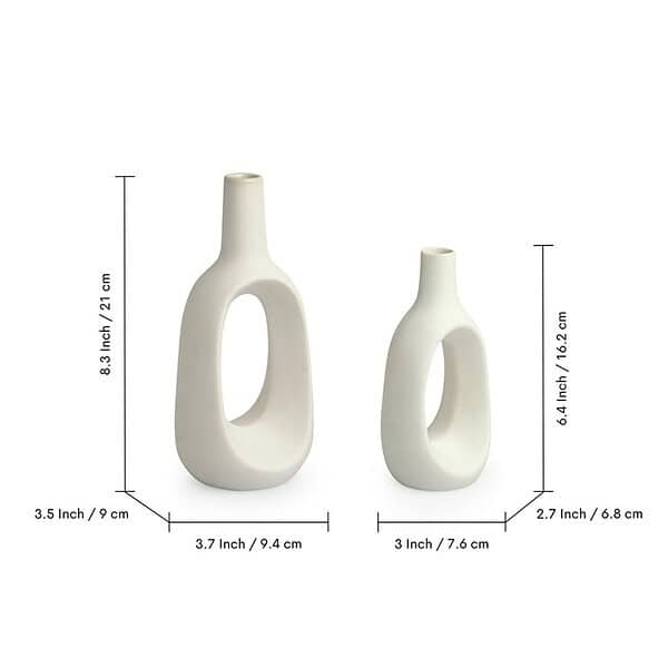 ExclusiveLane Aeolus Decorative Ceramic Vases Set of 22 - LXINDIA.COM