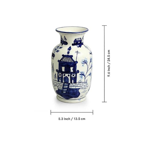 ExclusiveLane Japanese Hut Decorative Ceramic Vases 9.6 Inches3 - LXINDIA.COM