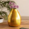 ExclusiveLane Topaz Metal Decorative Vases - LXINDIA.COM