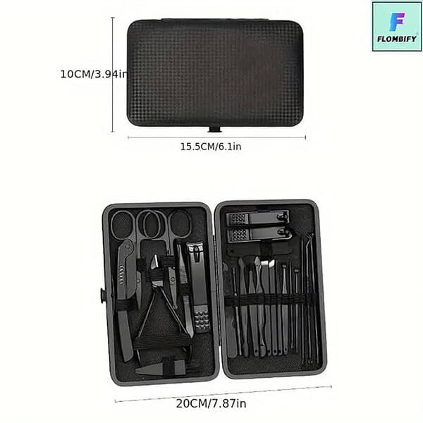 FLOMBIFY LS25 24PCS Essentials Nail Cutter Kit for Men Women 2 - LXINDIA.COM