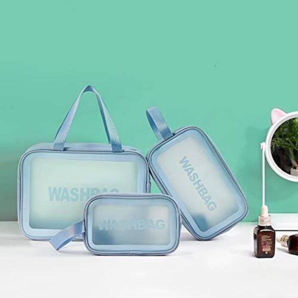 FLYNGO Waterproof Toiletry Storage Kit Set of 3 Light Blue2 - LXINDIA.COM