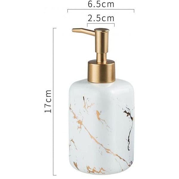 FabSeasons Ceramic Soap Dispenser With Pump White1 - LXINDIA.COM