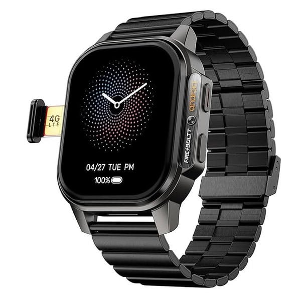 Fire Boltt Snapp Smart Watch 4GB RAM 64GB ROM Jet Black - LXINDIA.COM