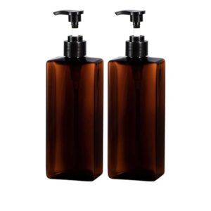 Forest Clay Empty Plastic Shampoo Dispenser Pack of 2 - LXINDIA.COM